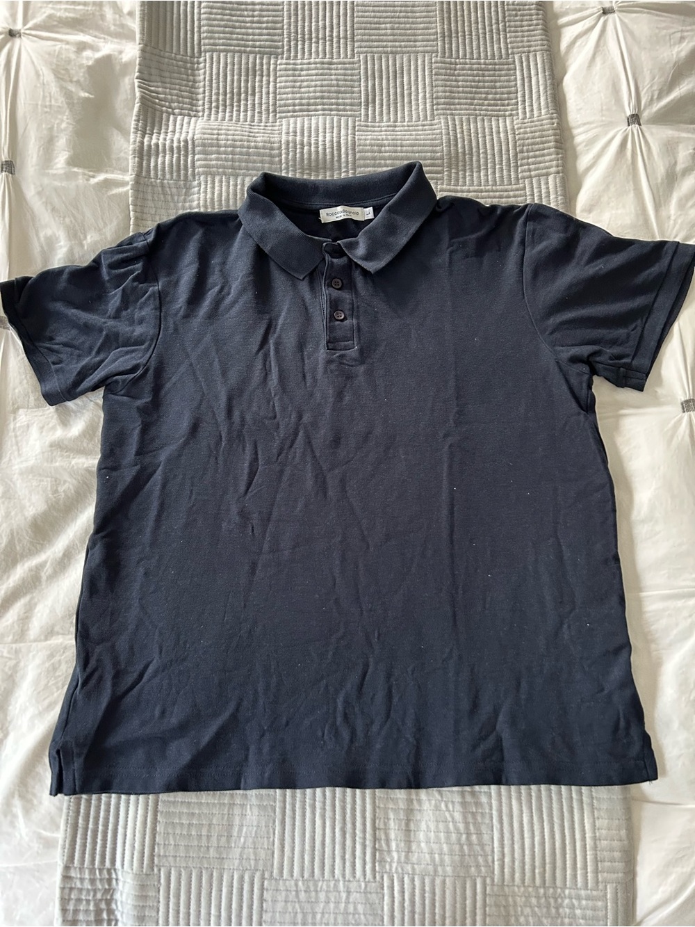 Men's Short-Sleeve Navy Polo Shirt - Casual Essential